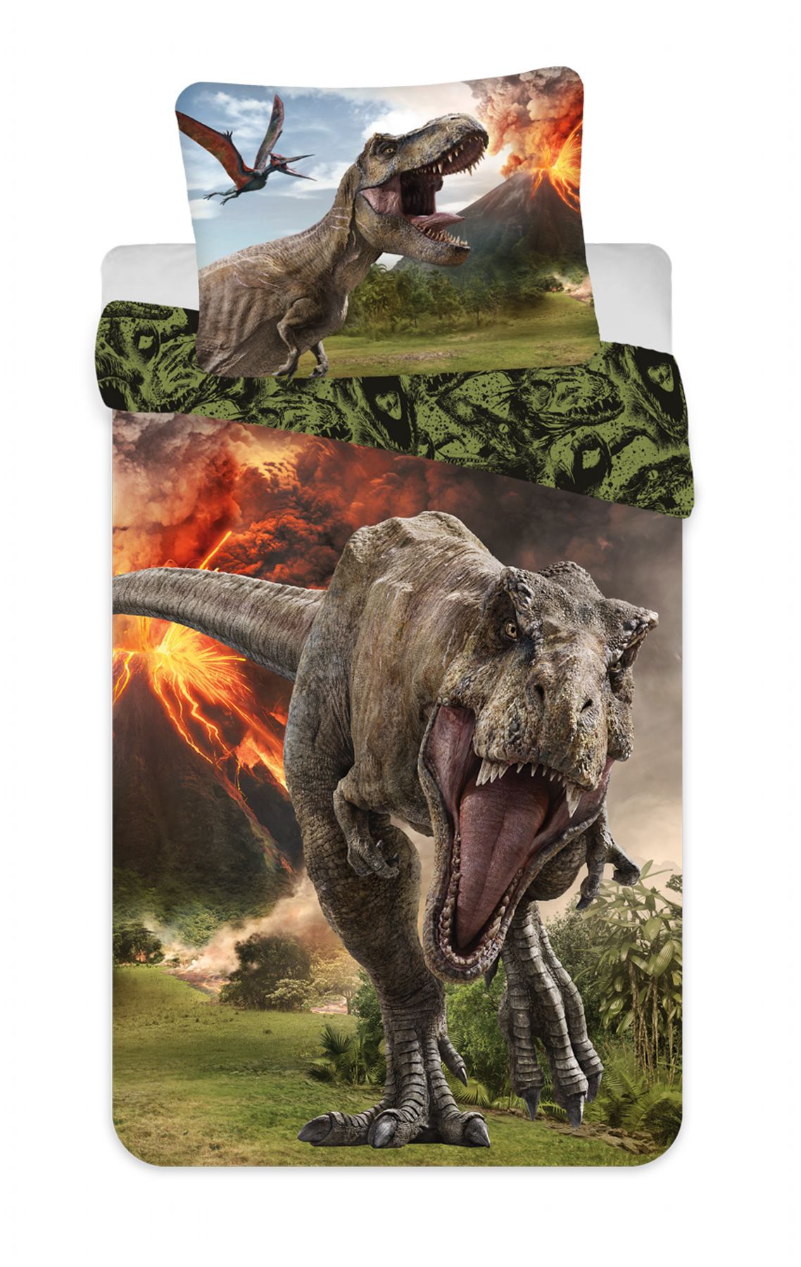Povlečení Jurský svět Volcano 140x200, 70x90 cm