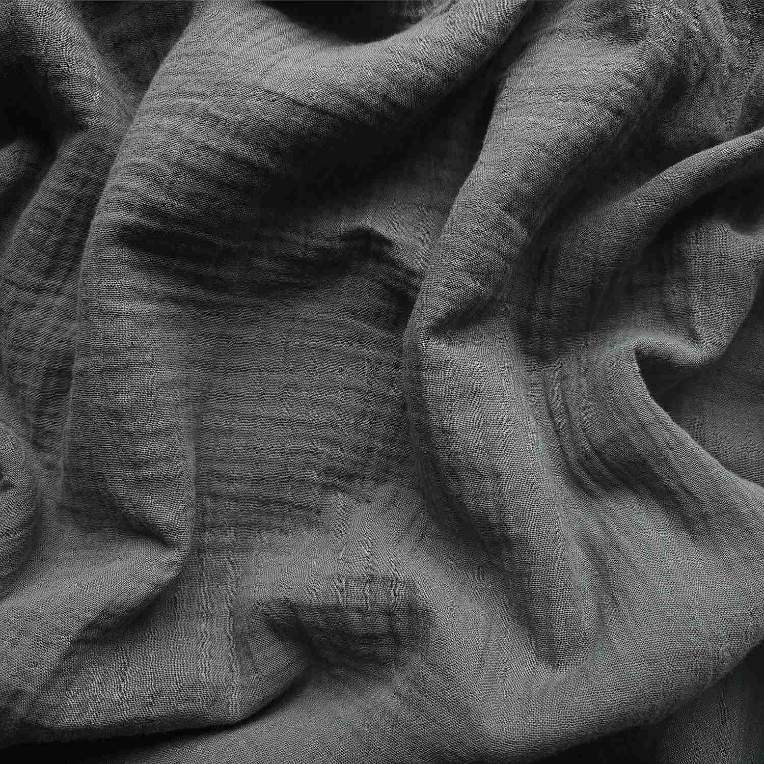 Povlečení mušelín Šedé 140x200, 70x90 cm