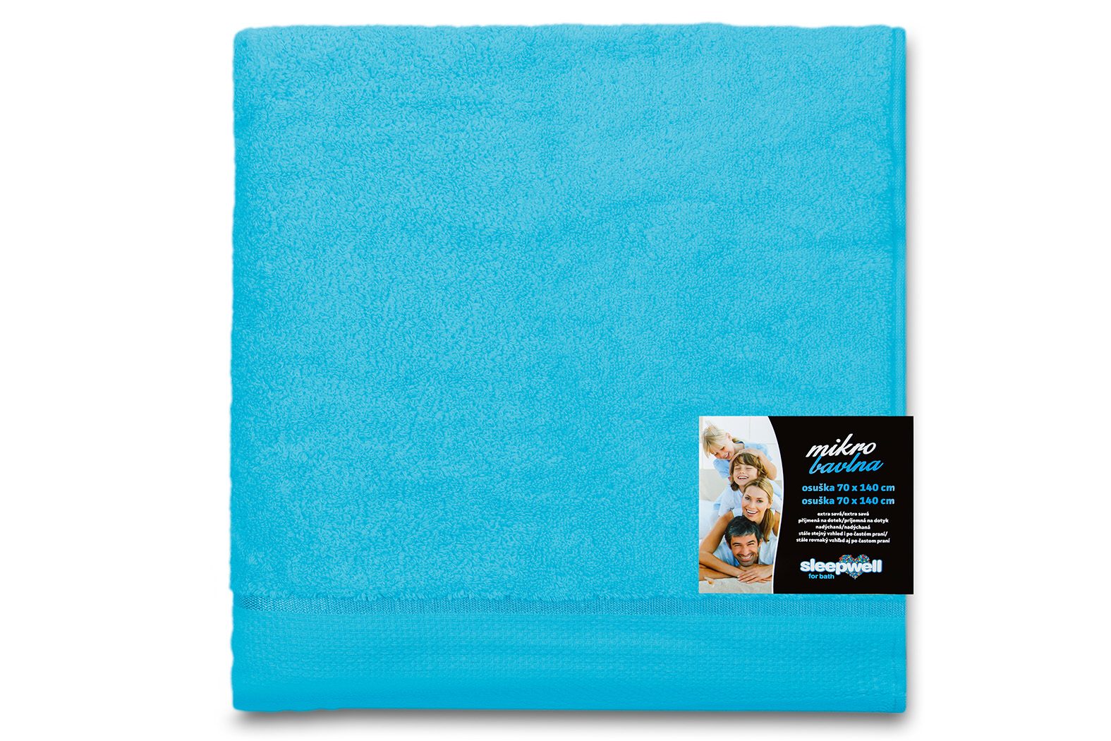 Osuška Star 70x140 cm tyrkys