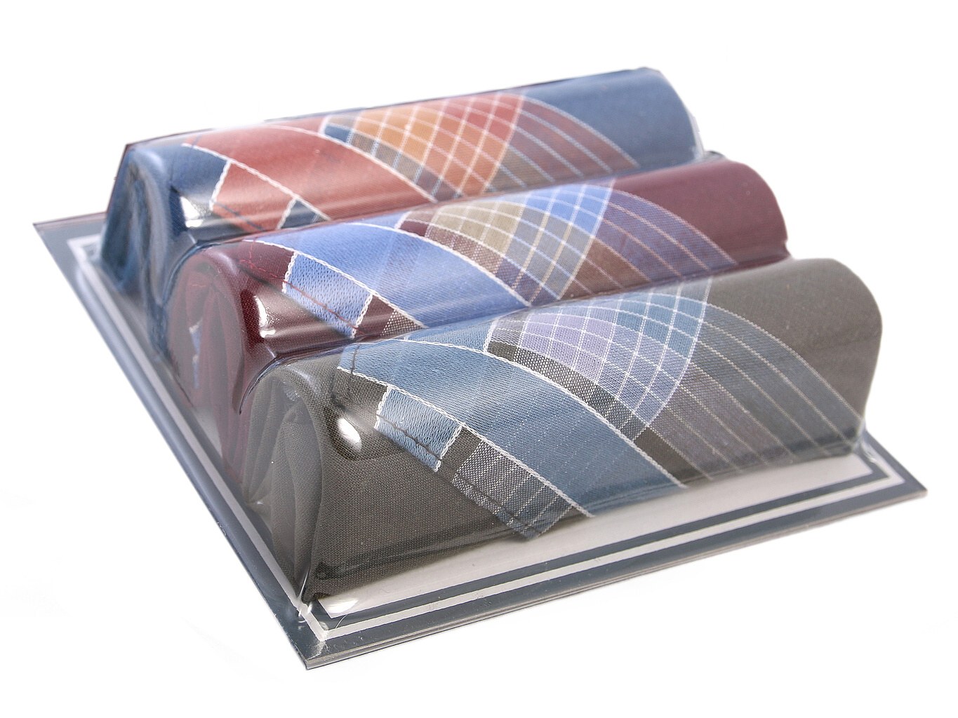 Pánské kapesníky M13 tmavé dárková krabička (3 ks)