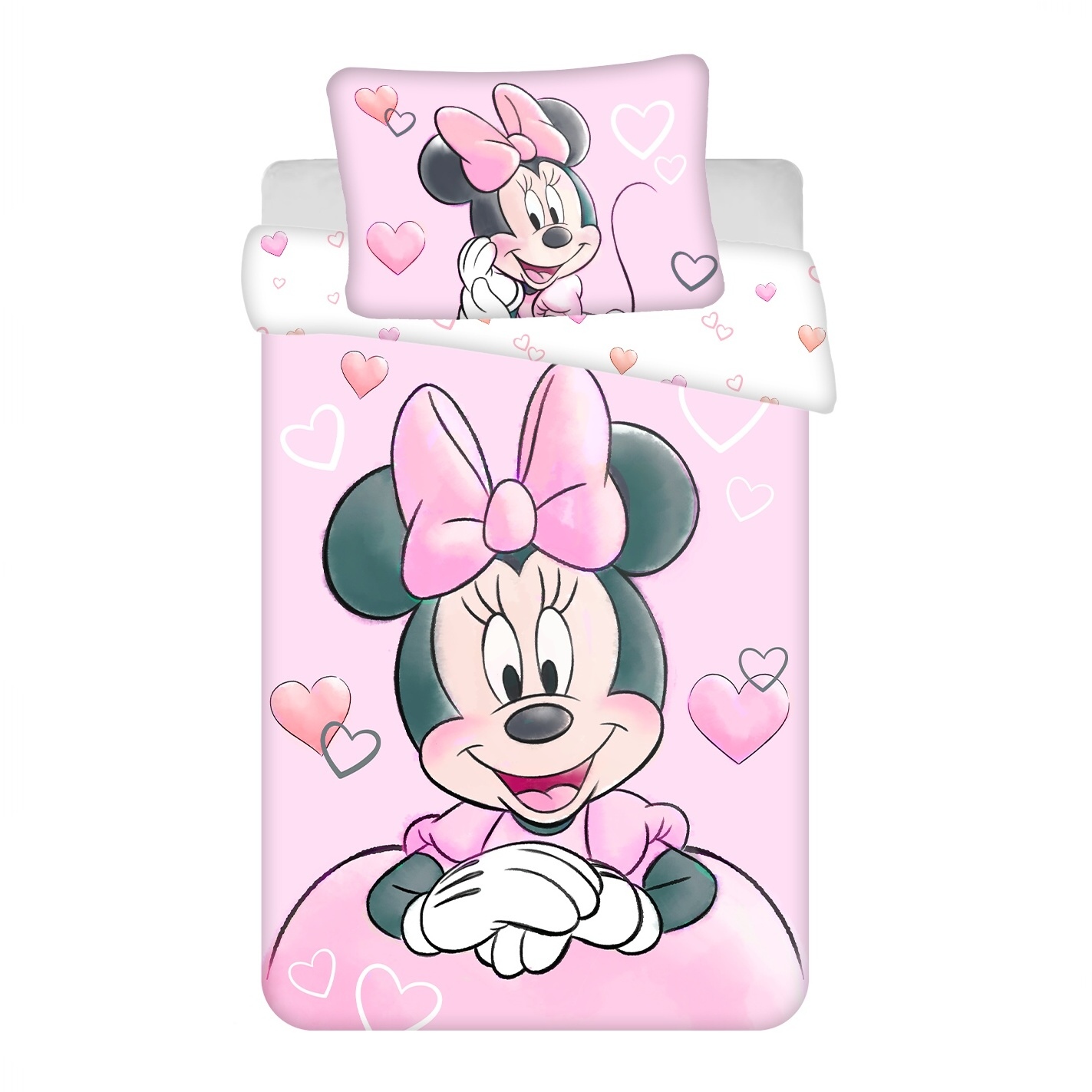 Povlečení do postýlky Minnie Powder pink baby