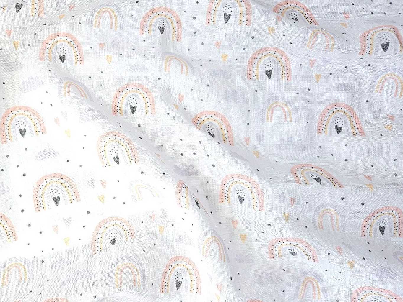 Látková plena 70x70 cm Duha (balení 5 ks)