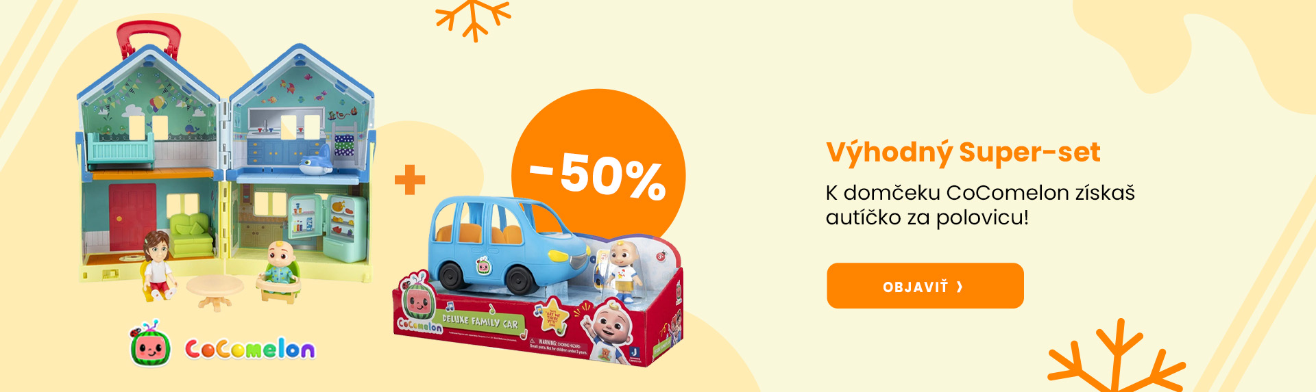 Set CoComelon domčeka a autíčko za výhodnú cenu