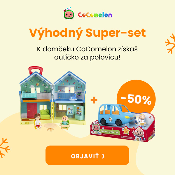 Set CoComelon domčeka a autíčko za výhodnú cenu