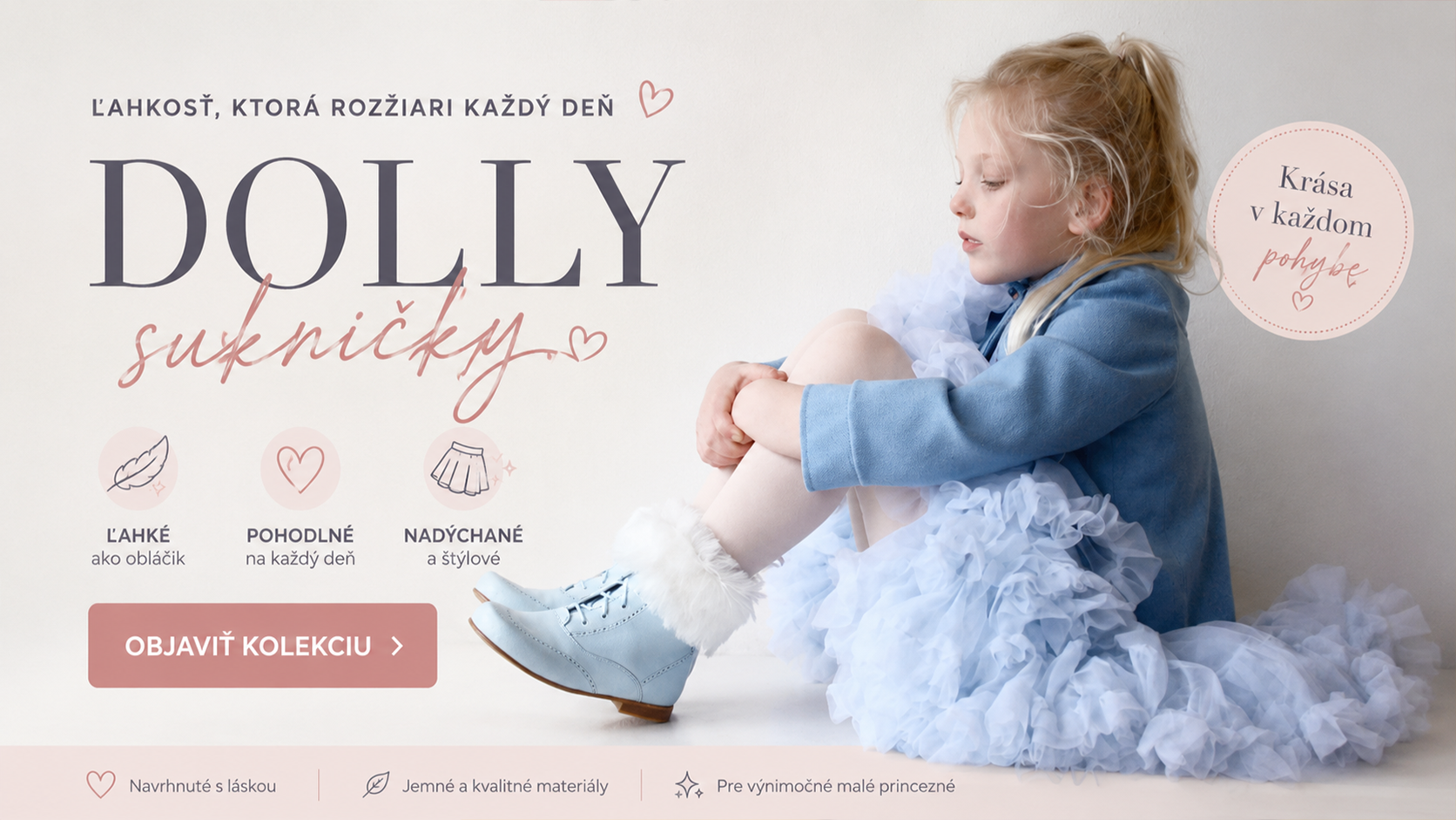 Už skladom nová kolekcia DOLLY sukničiek