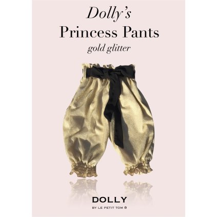 DOLLY princezničkovské nohavice – zlaté (Farba zlatá ,zlatá, Veľkosť Veľkosť - Teen  12+ rokov)