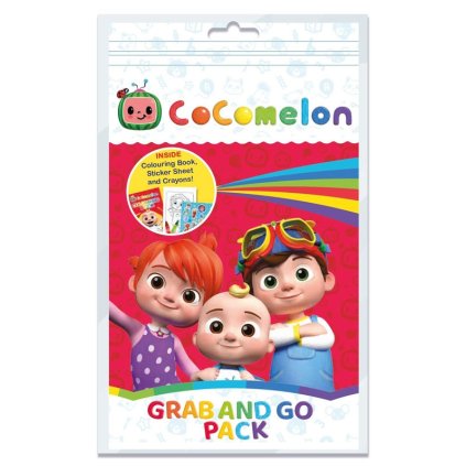 cocomelon set omalovanky voskoviek a nalepiek v baleni