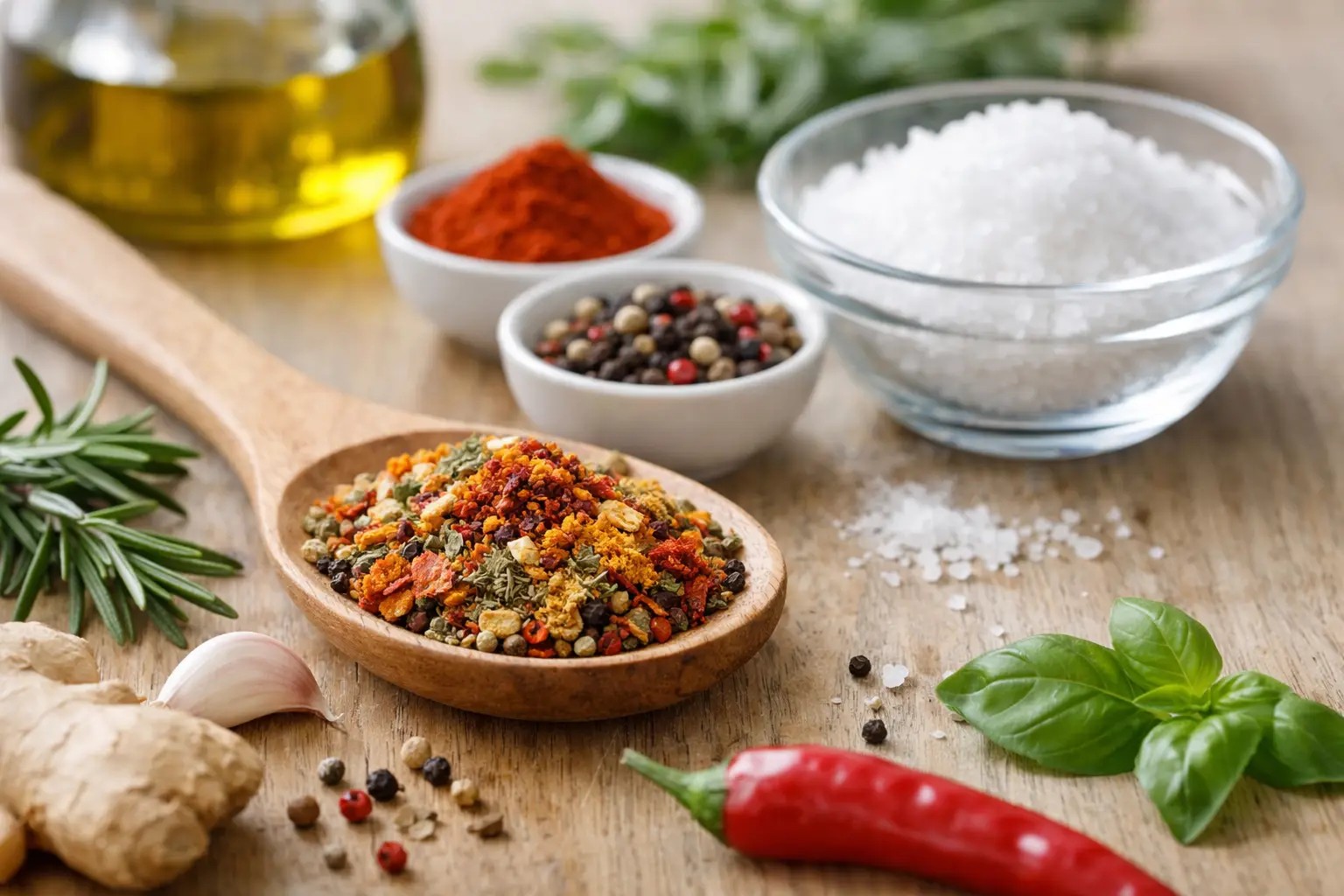 Jak nahradit sůl kořením, aby jídlo chutnalo