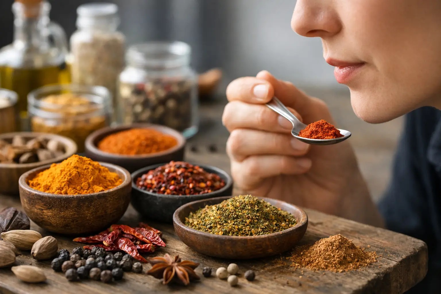 Jak ochutnávat koření a nepřehnat to