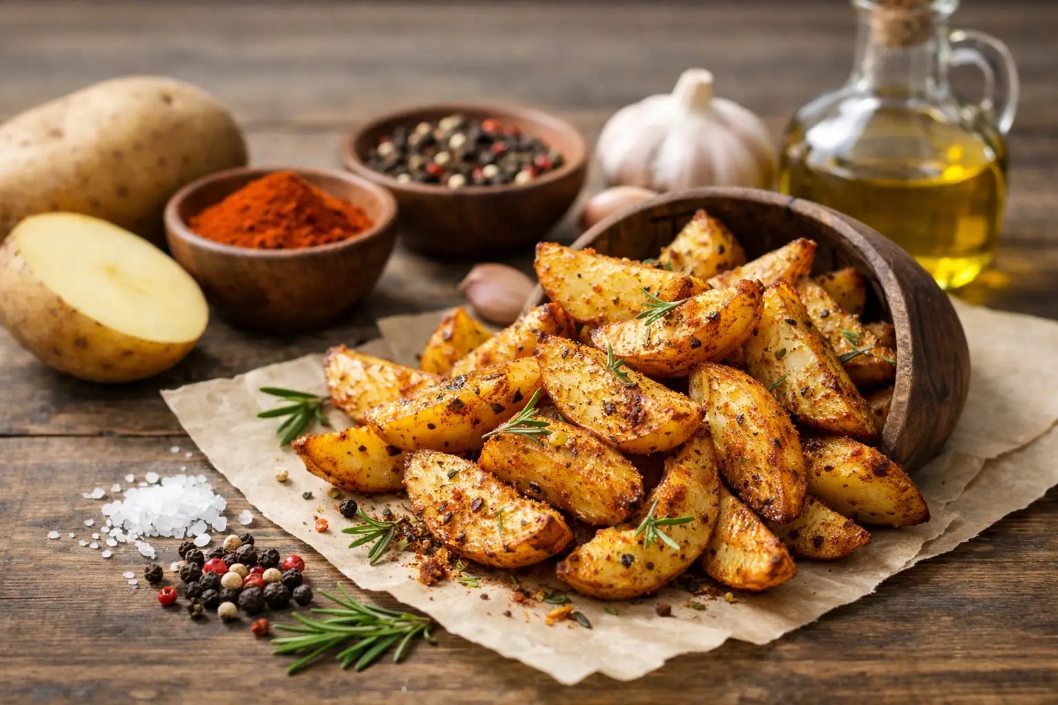 Nejlepší koření na brambory: co funguje