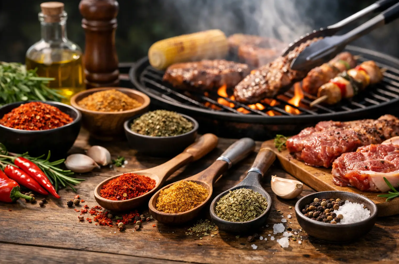 Jak vybrat a kombinovat koření na grilování