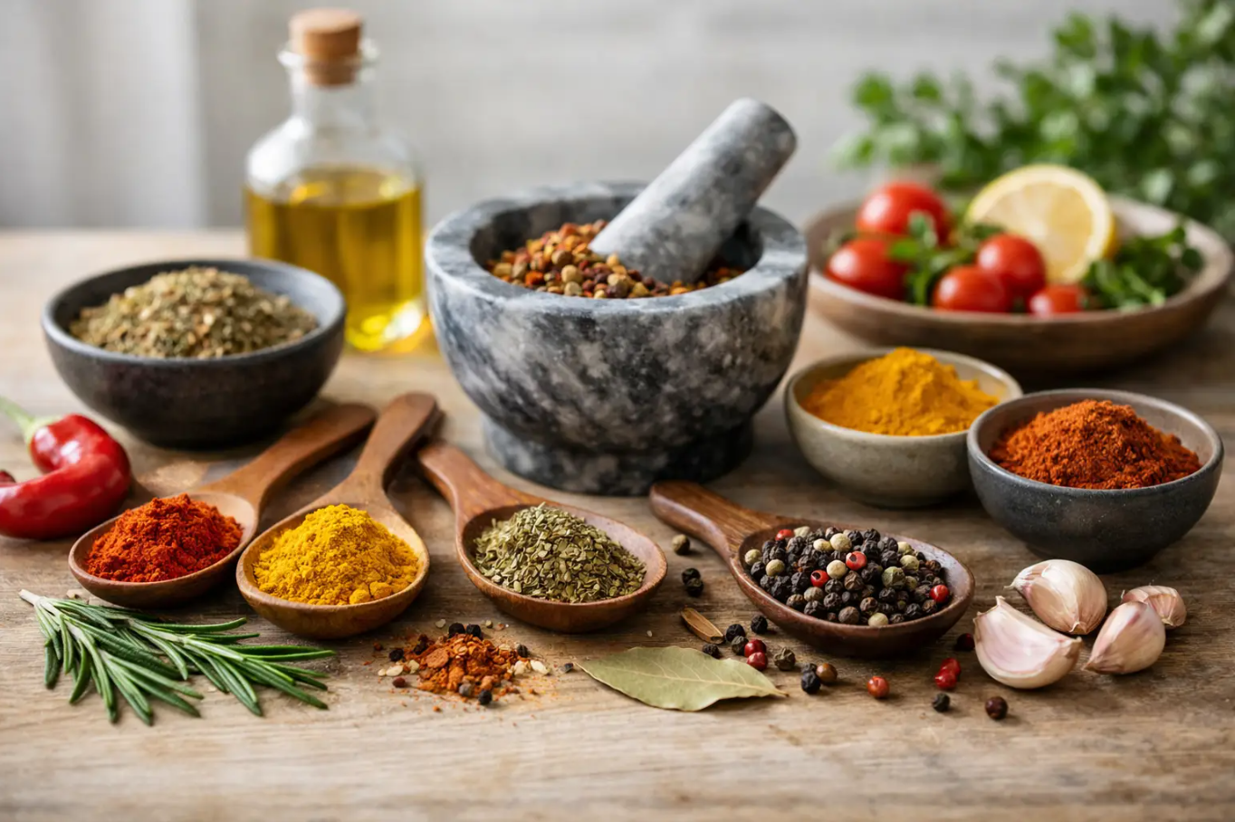 Koření bez soli: jak vařit chutně bez dosolování