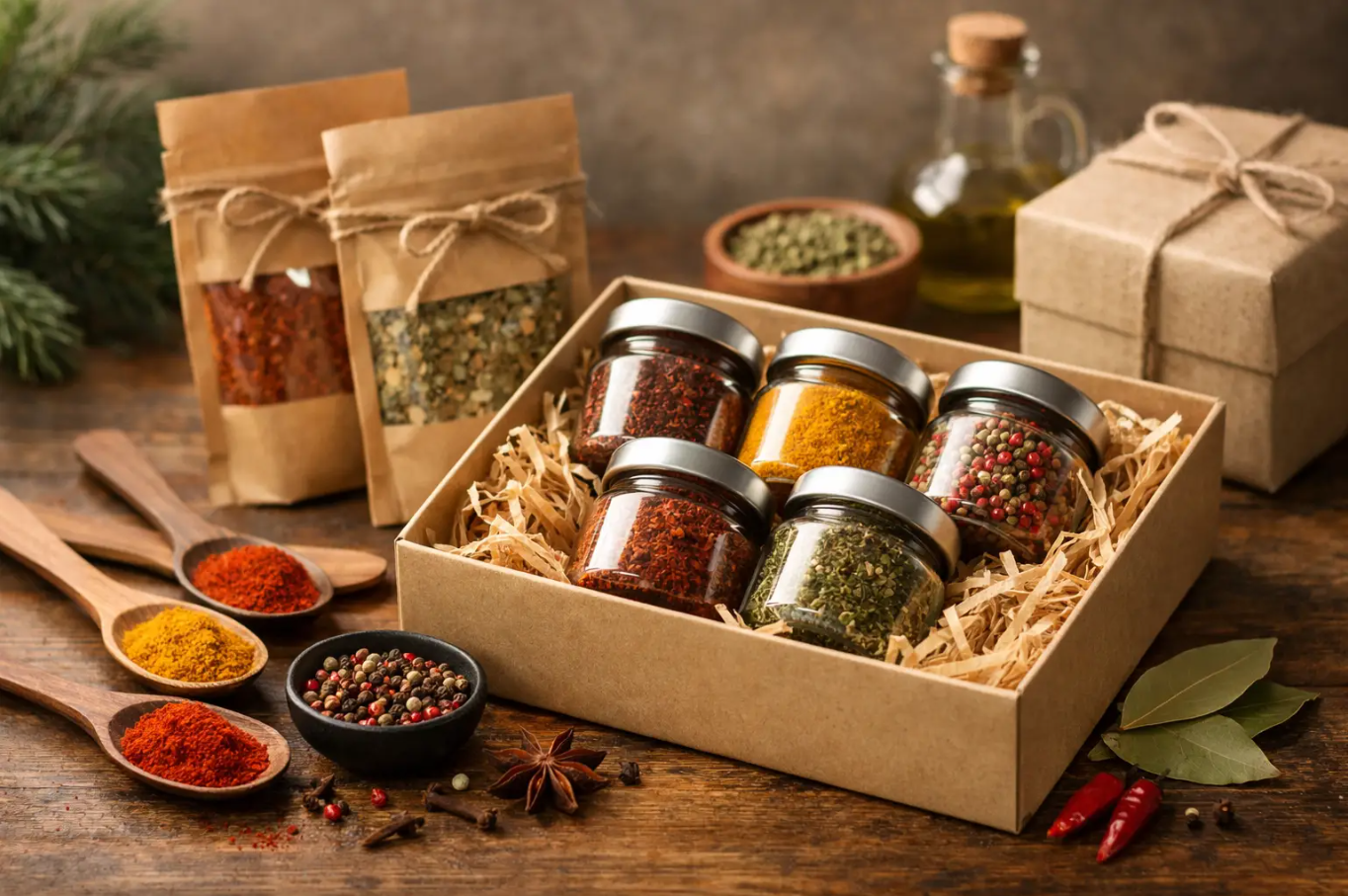 Koření jako dárek: jak sestavit degustační balíček