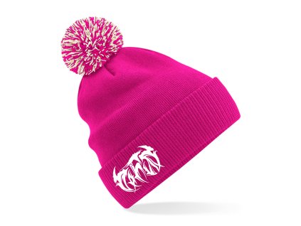 snowstar beanie fuchsia dafuq