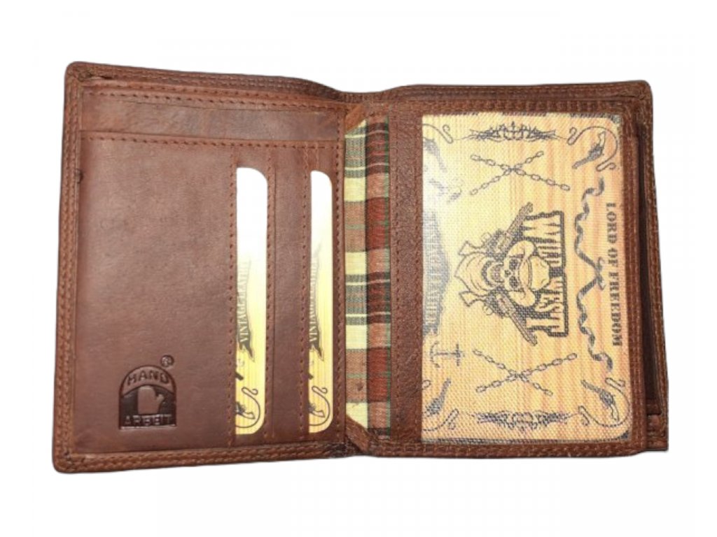 Kožená peněženka Wild West - hnědá 152 - Dailyclothing