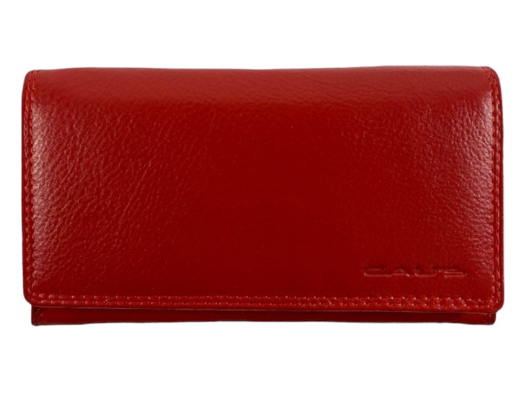 Dámská kožená peněženka - červená SN04