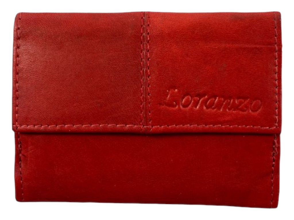 Dámská kožená peněženka - červená 449