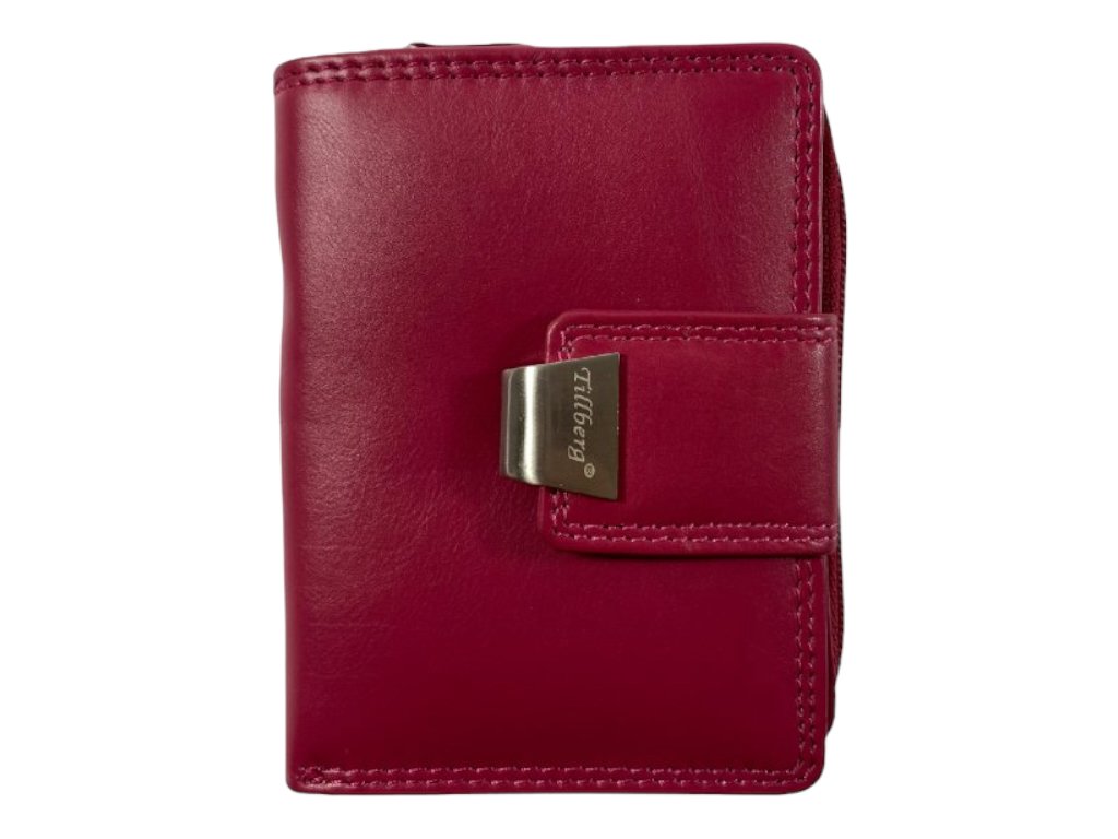 Kvalitní dámská kožená peněženka - růžová SR13795