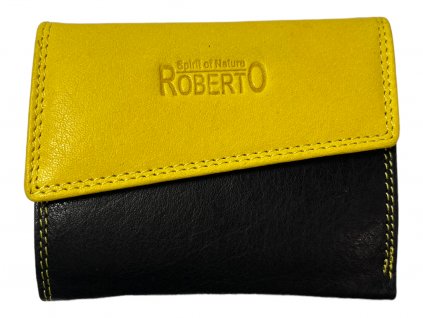 Dámská kožená peněženka Roberto - žlutá 2498