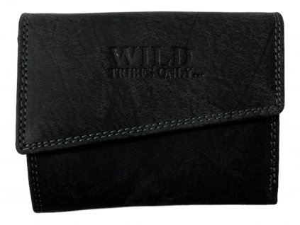Dámská kožená peněženka Wild - černá 7822