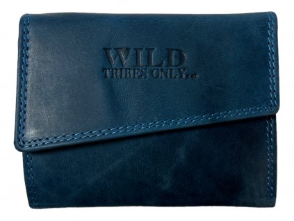 Dámská kožená peněženka Wild - modrá 7822