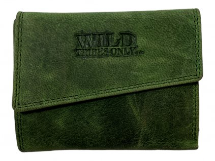 Dámská kožená peněženka Wild - zelená 7822