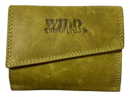 Dámská kožená peněženka Wild - žlutá 7822