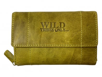 Dámská kožená peněženka Wild - žlutá 7824