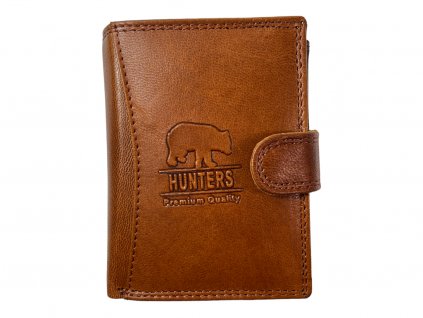 Hunters kožená peněženka - hnědá KHT300L