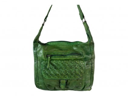 Dámská kožená kabelka Green Valley - zelená 10430