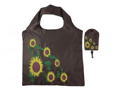 Nákupní taška slunečnice - hnědá