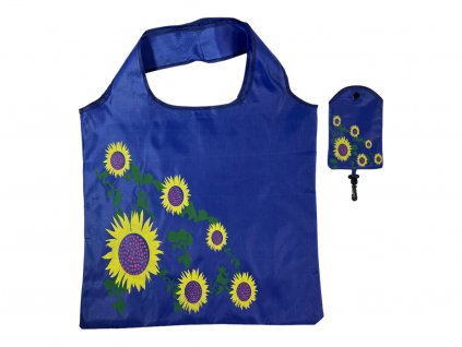 Nákupní taška slunečnice - modrá