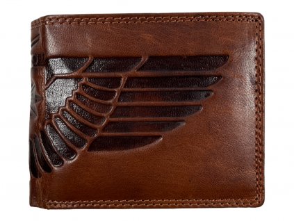 Kožená peněženka s motivem - křídla 1023