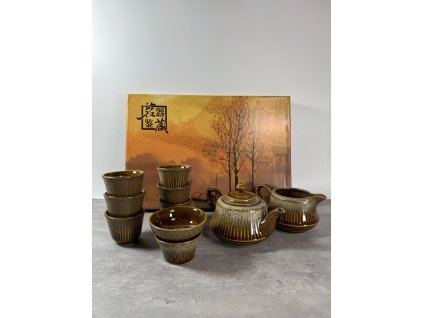 Čínský čajový set - hnědá 8884