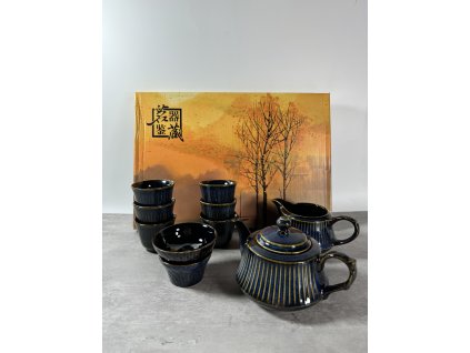Čínský čajový set - modrá 8884