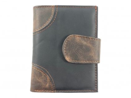 Pánská peněženka na knoflík - černá 856BL