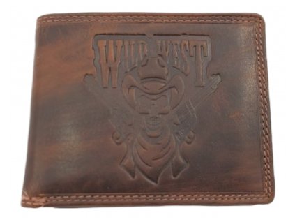 Kožená peněženka Wild West - hnědá 146