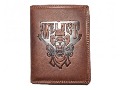 Kožená peněženka Wild West - hnědá 152