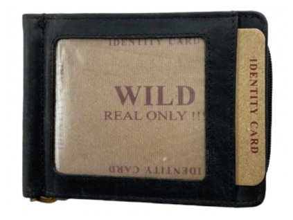 Kvalitní kožená dolarovka peněženka - černá 2621