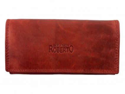 Dámská kožená peněženka - červená 3209