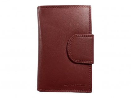 Dámská kožená peněženka - červená 3923