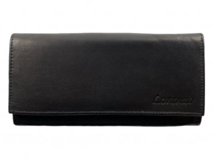 Dámská kožená peněženka - černá 442A