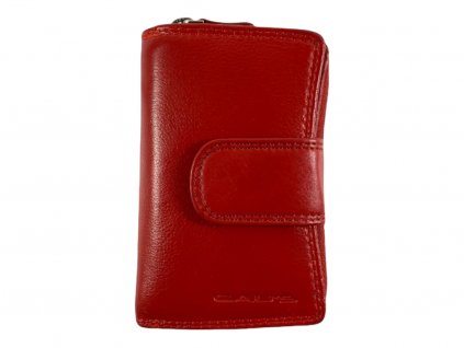 Dámská kožená peněženka - červená SN08