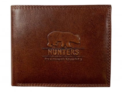Hunters kožená peněženka - hnědá KHT5700