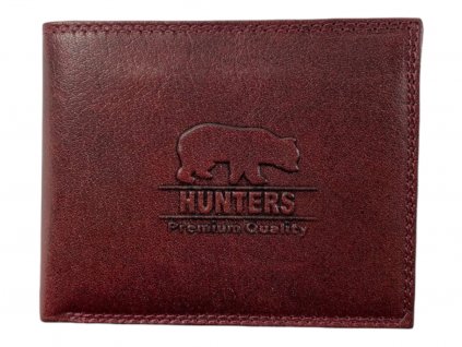 Hunters kožená peněženka - červená KHT5700