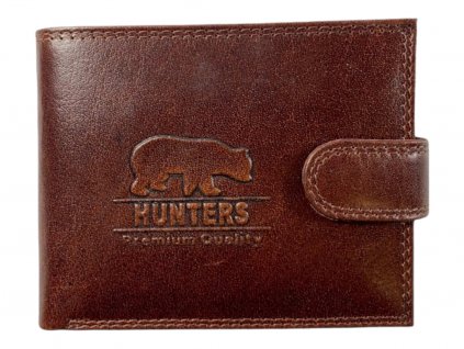 Hunters kožená peněženka - hnědá KHT350L