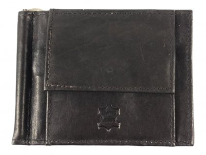 Kožená dolarovka peněženka - černá 750