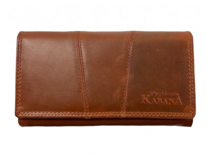 Luxusní dámská kožená peněženka - hnědá 5959