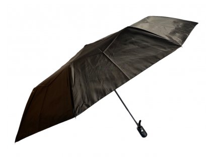 Jednobarevný skládací deštník  - černá 1113