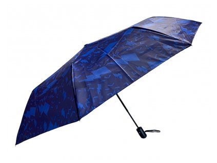 Skládací deštník s blesky - modrá 1114